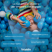 Carica l'immagine nel visualizzatore di Gallery, VITALDIN Gommose Multivitaminiche Bambini Senza Zuccheri - 70uds