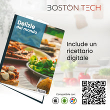 Carica l'immagine nel visualizzatore di Gallery, Boston Tech Bilancia Cucina Digitale con Ciotola Rimovibile in Acciaio Inox, Bilancia da Cucina 5 kg/1 g, Display LCD Re