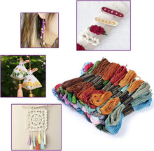 Carica l'immagine nel visualizzatore di Gallery, Romon 100 Colori Fili da Ricamo, Fili da Ricamo con Accessori per Amicizia Braccialetti Mestieri, Fili Punto Croce per Maglieria Punto Croce, 8m (100 Colori)