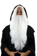 Carica l'immagine nel visualizzatore di Gallery, Set Parrucca e Barba; Stregone Mago bianco Babbo Natale