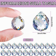 Carica l'immagine nel visualizzatore di Gallery, Pezzi di cristalli da appendere, prismi 'cristallo'