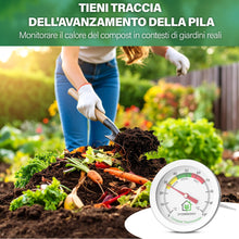 Carica l'immagine nel visualizzatore di Gallery, Termometro da Terreno Acciaio Inox Sonda Precisa Formato