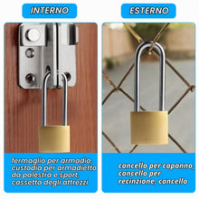 Carica l'immagine nel visualizzatore di Gallery, Confezione da 4 lucchetti, arco lungo, lucchetto da 32 mm, chiave uguale, lucchetti con chiave, serratura di sicurezza p