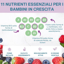 Carica l'immagine nel visualizzatore di Gallery, Igennus Multivitaminico Metilato per Bambini Età 4+, 90 Caramelle Gommose