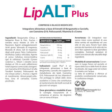 Carica l'immagine nel visualizzatore di Gallery, Lipalt Plus - Integratore Senza Monacolina K - Integratore a Base di Coenzima Q10, Bergamotto, Carciofo e Policosanoli -