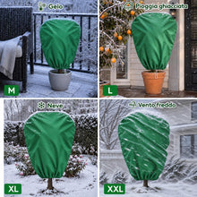 Carica l'immagine nel visualizzatore di Gallery, Lifewit Telo Copri Piante Inverno con Cerniera Laterale, 2 Pack, 120x180 cm