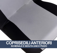 Carica l'immagine nel visualizzatore di Gallery, Auto Accessori Lupex - Copri sedili Auto Universali LS09 | Colore Grigio | Set Anteriori e Posteriori | Poliestere | No 