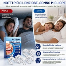 Carica l'immagine nel visualizzatore di Gallery, 6 Pezzi Bite Antirussamento, Byte Notte Automodellanti, Riduci Russare