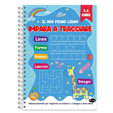 Carica l'immagine nel visualizzatore di Gallery, Finoly Libri Pregrafismo per Bambini | Libri Pregrafismo 3-6 Anni | Libro per Imparare a Scrivere A4 | Impariamo a Tracc