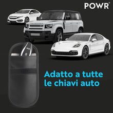 Carica l'immagine nel visualizzatore di Gallery, POWR 2 Sacchetti Schermati per Chiavi Auto con blocco RFID