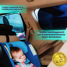 Carica l'immagine nel visualizzatore di Gallery, Tendine Parasole Auto, 4 Pezzi Semi-Trasparenti, 51 x 31 cm – Kinder Fluff
