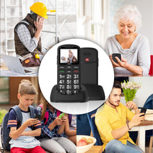 Carica l'immagine nel visualizzatore di Gallery, CHAKEYAKE Telefono Cellulare per Persone Anziane, GSM Dual Sim con Tasti Grandi e Facile da Usare | Funzione SOS,Batteri