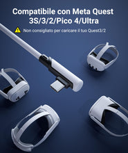 Carica l'immagine nel visualizzatore di Gallery, Syntech Cavo Link 5m, Cavo USB 3.0 a USB-C per Meta Quest 3/3S/2, Bianco