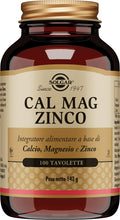 Carica l'immagine nel visualizzatore di Gallery, Solgar Cal Mag Zinco 100 Tavolette Ossa Denti e Funzione Muscolare