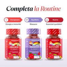 Carica l'immagine nel visualizzatore di Gallery, Ferro Bambini Gommose | Ferro e Vitamina C | 30 Gommose | Novomins