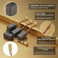 Carica l'immagine nel visualizzatore di Gallery, 20 Pezzi Spazzole di Carbone 5x8x15mm, Carboncini per Motore Elettrico, Compatibili con Smerigliatrice Angolare, Trapano