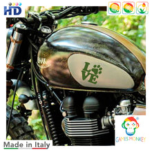 Carica l'immagine nel visualizzatore di Gallery, Confezione Adesivi Zampe Cane Zampe Cuore Love Zampe 10 Pezzi per Auto o Moto Bici o Monopattino (Nero)