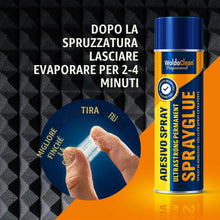 Carica l'immagine nel visualizzatore di Gallery, WoldoClean Colla Spray Cielo Auto Tessuti 500 ml - Tappezzeria, Gommapiuma