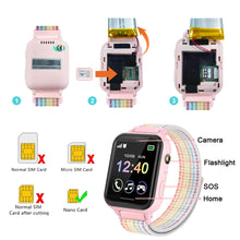 Carica l'immagine nel visualizzatore di Gallery, PTHTECHUS Smartwatch per Bambini, Telefono Smartwatch con Lettore Musicale per Ragazzi e Ragazze Giochi SOS Contapassi T