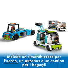 Carica l'immagine nel visualizzatore di Gallery, LEGO City Aereo Passeggeri, Modellino di Aeroplano Giocattolo da Costruire con 9 Minifigure e Veicoli dell'Aeroporto: Autobus, Trattore Aeroportuale, Camion del Catering e Furgone, Idea Regalo 60367