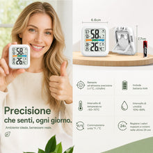 Carica l'immagine nel visualizzatore di Gallery, G.CATACC Termometro Ambiente Interno, Igrometro Digitale