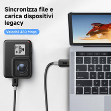 Carica l'immagine nel visualizzatore di Gallery, Cable Matters Cavo USB-C a Mini USB per ricarica e dati, 1 m, Nero