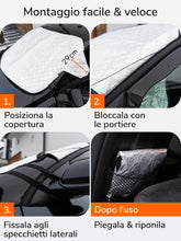 Carica l'immagine nel visualizzatore di Gallery, Upgrade4cars Copri Parabrezza Auto Universale Esterno Accessori Interni