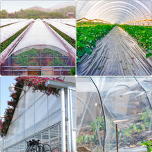 Carica l'immagine nel visualizzatore di Gallery, QWORK® 2 x 10 m Telo in Polietilene Impermeabile, Pellicola per Serra, Telo Plastica Trasparente, per Giardini, Edifici