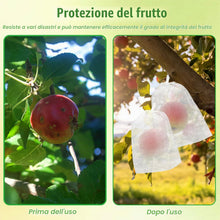 Carica l'immagine nel visualizzatore di Gallery, TZEKING 100 Pezzi Sacchetto di Protezione Dell'Uva,20x30cm Tessuto Non Tessuto Sacchetto di Protezione della Frutta,Pian