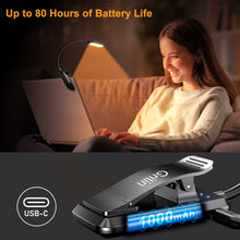 Carica l'immagine nel visualizzatore di Gallery, Gritin 16 LED Luce per Lettura Libri a Letto con Clip Ricaricabile