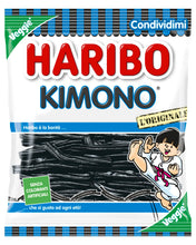 Carica l'immagine nel visualizzatore di Gallery, Haribo Kimono, Caramelle Gommose, Vegetariane, Gusto Liquirizia, Ideali Per Feste E Dolci Momenti Di Relax - 175gr