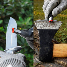 Carica l'immagine nel visualizzatore di Gallery, SHARPAL 129N Affilatrice per attrezzi da giardino, affilatrice per coltelli, forbici, asce, machete, lame di tosaerba (r