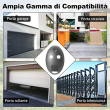 Carica l'immagine nel visualizzatore di Gallery, 2 PCS Telecomando Cancello, Compatibile con BFT MITTO2, 433,92MHz 2 Canali, Telecomando Porta Garage per MITTO2- Mitto2 