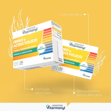 Carica l'immagine nel visualizzatore di Gallery, Vitarmonyl Ferro - Contro le Carenze Con Acido Folico - 30 capsule