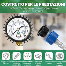 Carica l'immagine nel visualizzatore di Gallery, Manometro di Pressione dell'acqua di Rete 0 – 11 bar/0 – 160 PSI