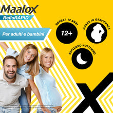 Carica l'immagine nel visualizzatore di Gallery, Maalox Reflurapid Blocca il Reflusso Gastroesofageo, Riduce Bruciore e Acidità di Stomaco, anche in Gravidanza - con Bic