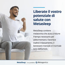Carica l'immagine nel visualizzatore di Gallery, Metagenics MetaSleep - Con Melatonina e Magnesio - 30 Compresse