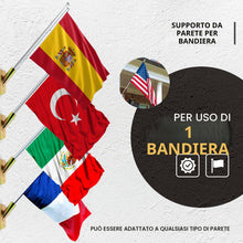 Carica l'immagine nel visualizzatore di Gallery, DOJA Barcelona | Supporto per Bandiera | Porta Balcone 1 Foro per Impieghi Gravosi | Staffa da Muro Esterno | Portabandi