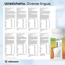 Carica l'immagine nel visualizzatore di Gallery, Vitamaze® Multivitaminico ad Alto Dosaggio Capsule, 23 Vitamine Efficaci A-Z e Minerali, Sostanze Minerali e Oligoelemen