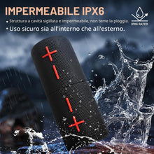 Carica l'immagine nel visualizzatore di Gallery, Altoparlante Bluetooth doppio, 2 in 1, magnetico, IPX6, impermeabile, con audio stereo Loud da 20 W, Bluetooth V5.3, 24H