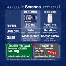 Carica l'immagine nel visualizzatore di Gallery, ProstaMan® Serenoa Repens Saw Palmetto 640mg Integratore Uomo 60 Compresse