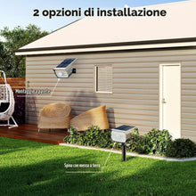 Carica l'immagine nel visualizzatore di Gallery, nipify 2 Pezzi Faretti Solari a Led da Esterno Giardino con Sensore di Movimento, [56LED/3 Modes] Lampade da Giardino Po