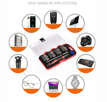 Carica l'immagine nel visualizzatore di Gallery, Amazon Basics Set da 51 di Punte per Cacciavite di Precisione, Kit Micro Riparazioni con Punte Torx, Tri-Wing, Hex e Phi