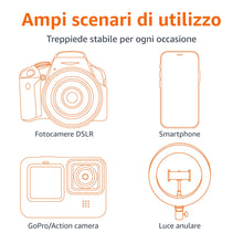 Carica l'immagine nel visualizzatore di Gallery, Amazon Basics - Treppiede per Telefono Estensibile e Bastone per Selfie 162cm, con Telecomando Wireless, Nero