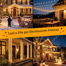 Carica l'immagine nel visualizzatore di Gallery, Hoteril Luci Albero di Natale, 23M 200 LED Luci Natale Esterno