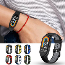 Carica l'immagine nel visualizzatore di Gallery, Cinturini per Xiaomi Band 8, Regolabile Silicone Cinturino di Ricambio per Xiaomi Mi Band 8, Sportivo Braccialetto Ricam