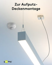 Carica l'immagine nel visualizzatore di Gallery, Goobay 95172 Rilevatore di movimento a soffitto a infrarossi / sensore PIR / campo di rilevamento di 360° / portata di 6