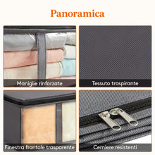 Carica l'immagine nel visualizzatore di Gallery, Lifewit Contenitori Sottoletto, Scatole Vestiti con Finestra Frontale Trasparente, Organizer per Armadi e Contenitori pe