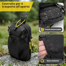 Carica l'immagine nel visualizzatore di Gallery, EEEKit Borsa Porta Cellulare per Spallaccio Zaino - Nera