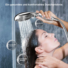 Carica l'immagine nel visualizzatore di Gallery, Soffione Doccia con 2 Filtri, Doccino tubo 1.5m, 10 Modalità Spray Doccetta, Doccione Alta Pressione Con Anticalcare Mul